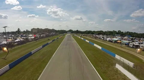 12 hours of Sebring car race at Sebring International Raceway in Sebring, Flo Stock Footage 49282012