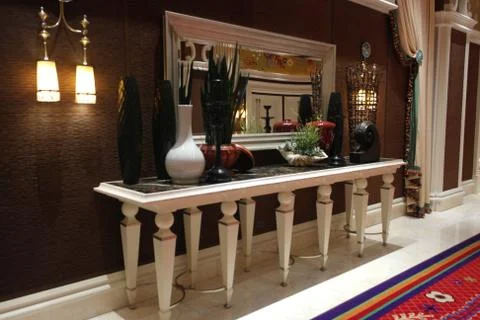 12 leg table Foto stock