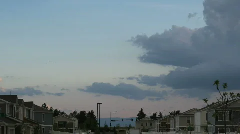 12 sec Cloud Sunset Timelapse 2010 1080 30P Stock Footage 753204
