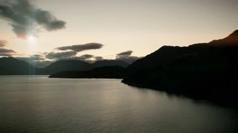 12 second areal timelaspe in new zealand south island Stock Footage 170046076