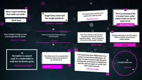 12 Simple Quotes Stock After Effects