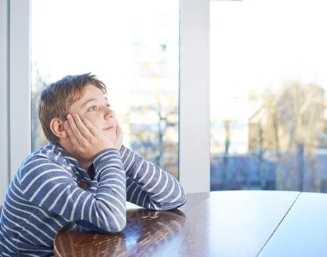 12 yo child composition Stock Photos