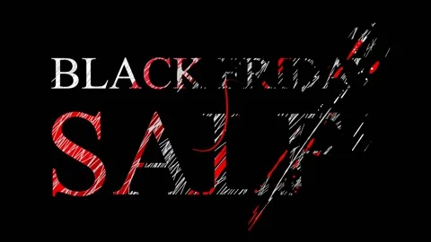 120 Animation Text Scratch and Scrawl Effect Black Friday v1 库存影片 138033950
