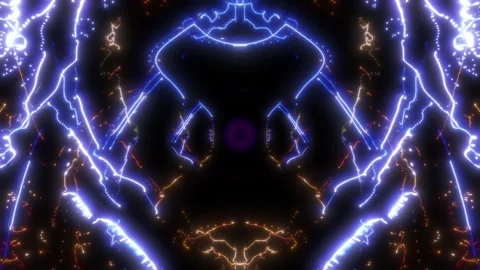 120 BPM Synchronized Colorful Light Trails VJ Loop 4K 60 FPS Stock Footage 269494774