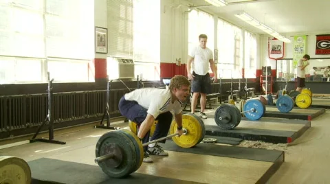120 kilo snatch Stock Footage 282491