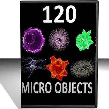 120 Micro Objects 3D Model