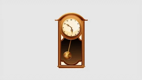 12.00 wall clock alpha 動画素材 276683056