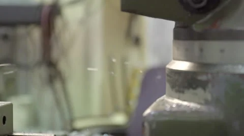 120fps slo mo machining Stock Footage 45416898