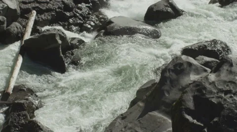 120fps slow motion rapid river close up Red Dragon Camera 스톡 동영상 60042853