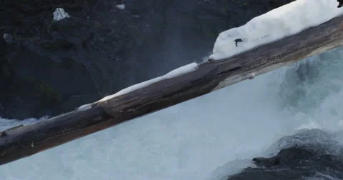 120fps  slow motion rapid river melting snow close up Red Dragon Camera Stock-Footage 60066976