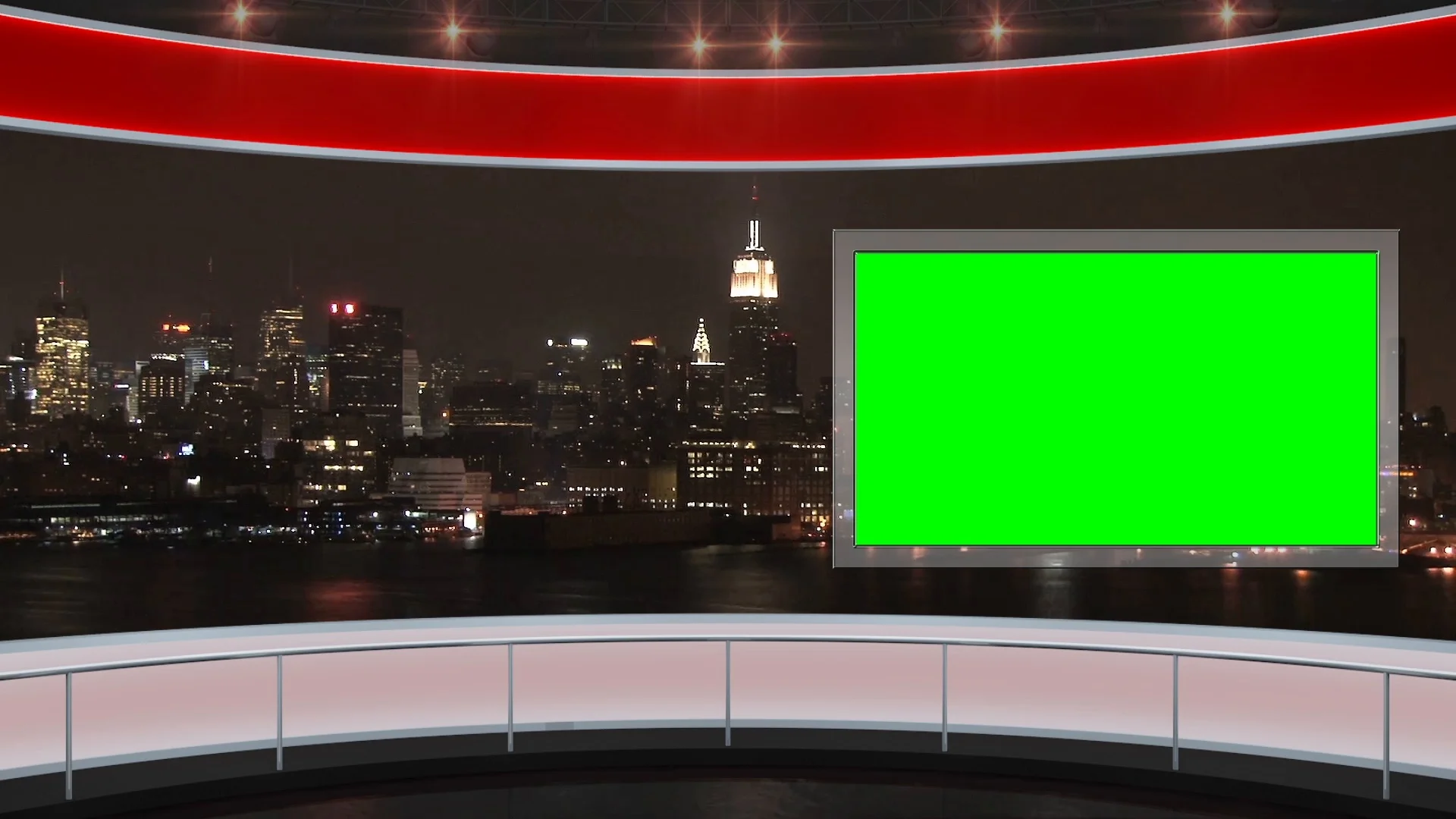 121 Hd News Tv Virtual Studio Green Scre Stock Video Pond5