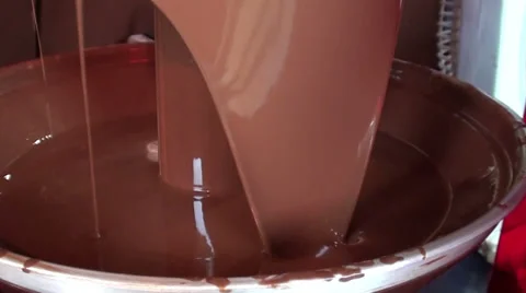 1216  Chocolate Waterfall Stock Footage 35107485