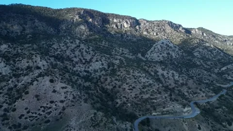 122. Landscape.The mountain range of Cyprus. turning the camera to the right Video stock 267886747