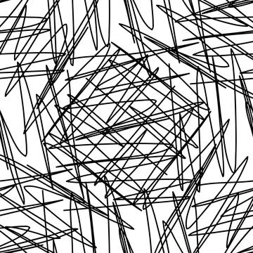 1220 Seamless pattern with zigzag black lines Stock Illustration