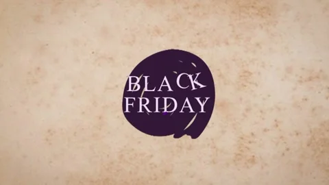 123 Animation Text Liquid Brush Effect Black Friday v10 Stock Footage 138173300