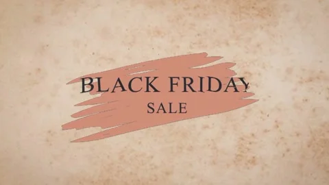 123 Animation Text Liquid Brush Effect Black Friday v17 Stock Footage 138173507