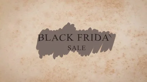 123 Animation Text Liquid Brush Effect Black Friday v16 Stock-Footage 138173510