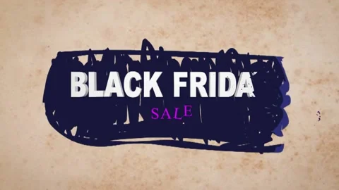 123 Animation Text Liquid Brush Effect Black Friday v19 Stock-Footage 138173571
