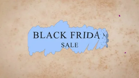 123 Animation Text Liquid Brush Effect Black Friday v2 Stock-Footage 138173596