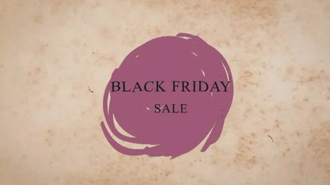 123 Animation Text Liquid Brush Effect Black Friday v6 Stock Footage 138173714