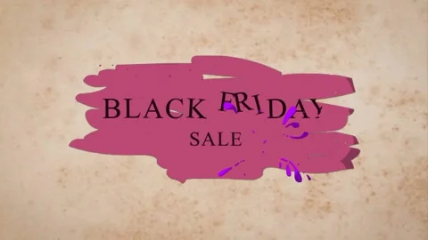 123 Animation Text Liquid Brush Effect Black Friday v7 스톡 동영상 138173745