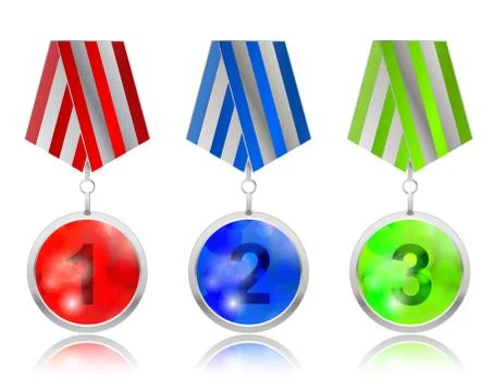 123 champ sphere medallion Stock Illustration