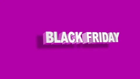124 Animation Text Bounce Effect Black Friday v5 Stock-Footage 138173765