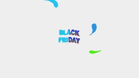 124 Animation Text Liquid Drop Paint Effect Black Friday v7 스톡 동영상 138173796
