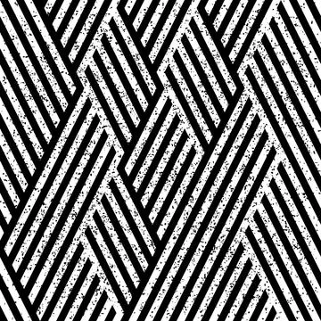 124 Seamless pattern with black segments イラスト素材