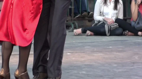 1241 Tango dancers on a stage Stock Footage 35493165