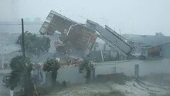 Hurricane Rips Roof Off Building