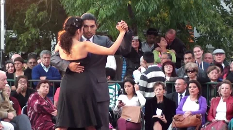 1248  Tango dancers Stock Footage 35494198