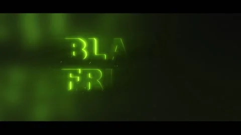 125 Animation Text Edge Glow Effect Black Friday v1 Stock Footage 138174675