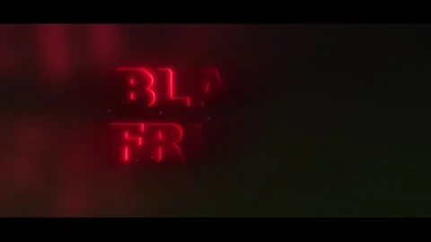 125 Animation Text Edge Glow Effect Black Friday v2 Stock Footage 138174713