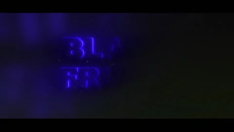 125 Animation Text Edge Glow Effect Black Friday v3 Stock Footage 138174761