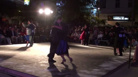 1253 Dancers at a tango show Stock Footage 36101414