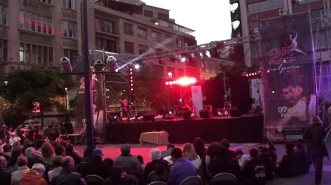 1254 Audience at a tango show Stock Footage 36104386