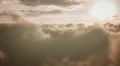 (1256) Beautiful serene sunset clouds aerial animation HD Footage