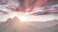(1258) Majestic Remote Wilderness Snow Mountains Sunrise Landscape HD Footage
