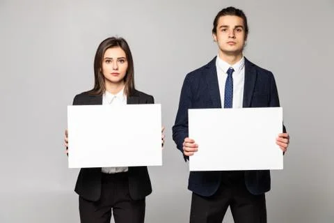 Confident business couple standing with blank board to advertise or invite on white background xkwx background, woman, business, hand, love, person, girl, couple, man, school, banner, paper, young, isolated, space, happy, blank, showing, board, female, male, casual, studio, smile, presentation, white, billboard, guy, job, feeling, portrait, work, copy, together, posing, surprised, product, caucasian, camera, boyfriend, relationship, romantic, expression, presenting, adult, gesture, two, people, message, invitation