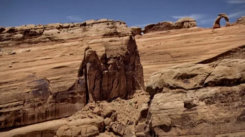 (1265P) Delicate Arch Moab Arches National Park Travel Destination Stock-Footage 7456468
