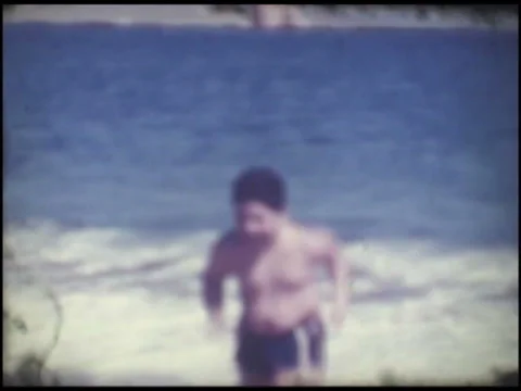 1267 Boys at the beach Video stock 35532970