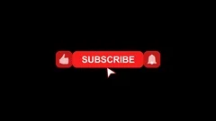 Subscribe Button With Notification Bell and Thumb Up