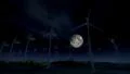 (1276) Wind turbine alternative energy electric power industry night moon HD Footage