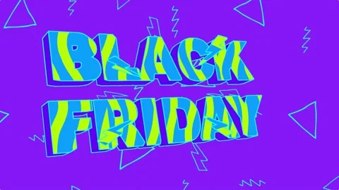 128 Animation Text Doodle Retro Effect Black Friday 스톡 동영상 138174925