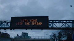 Stop The Spread Of Covid-19 Sign In New York City