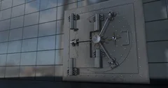 Render of the vault door. 3D