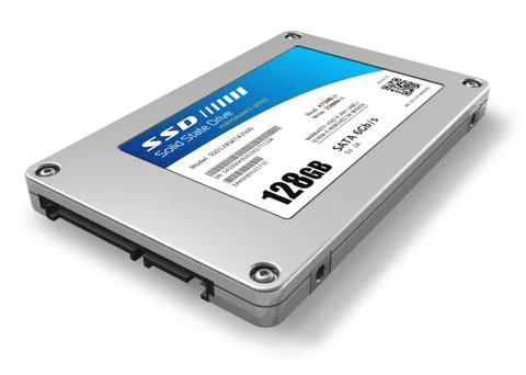 128GB solid state drive (SSD) Stock Illustration