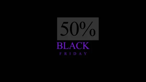 129 Animation Text Motion Graphics Black Friday v15 Stock Footage 138581240