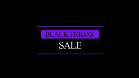 129 Animation Text Motion Graphics Black Friday v17 库存影片 138581243